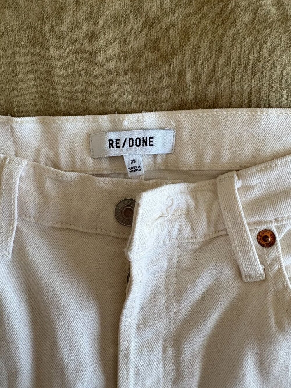 REDONE Women's Comfort Stretch High Rise Stove Pipe - SIZE 29